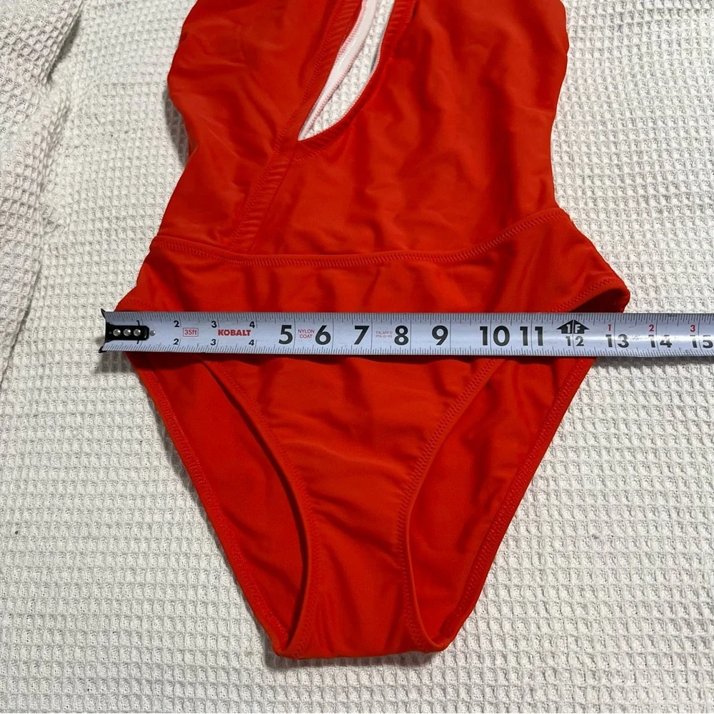 Solid & Striped Sloane Stephens Issi One Piece Bikini‎ Swimsuit Candy Red Orange